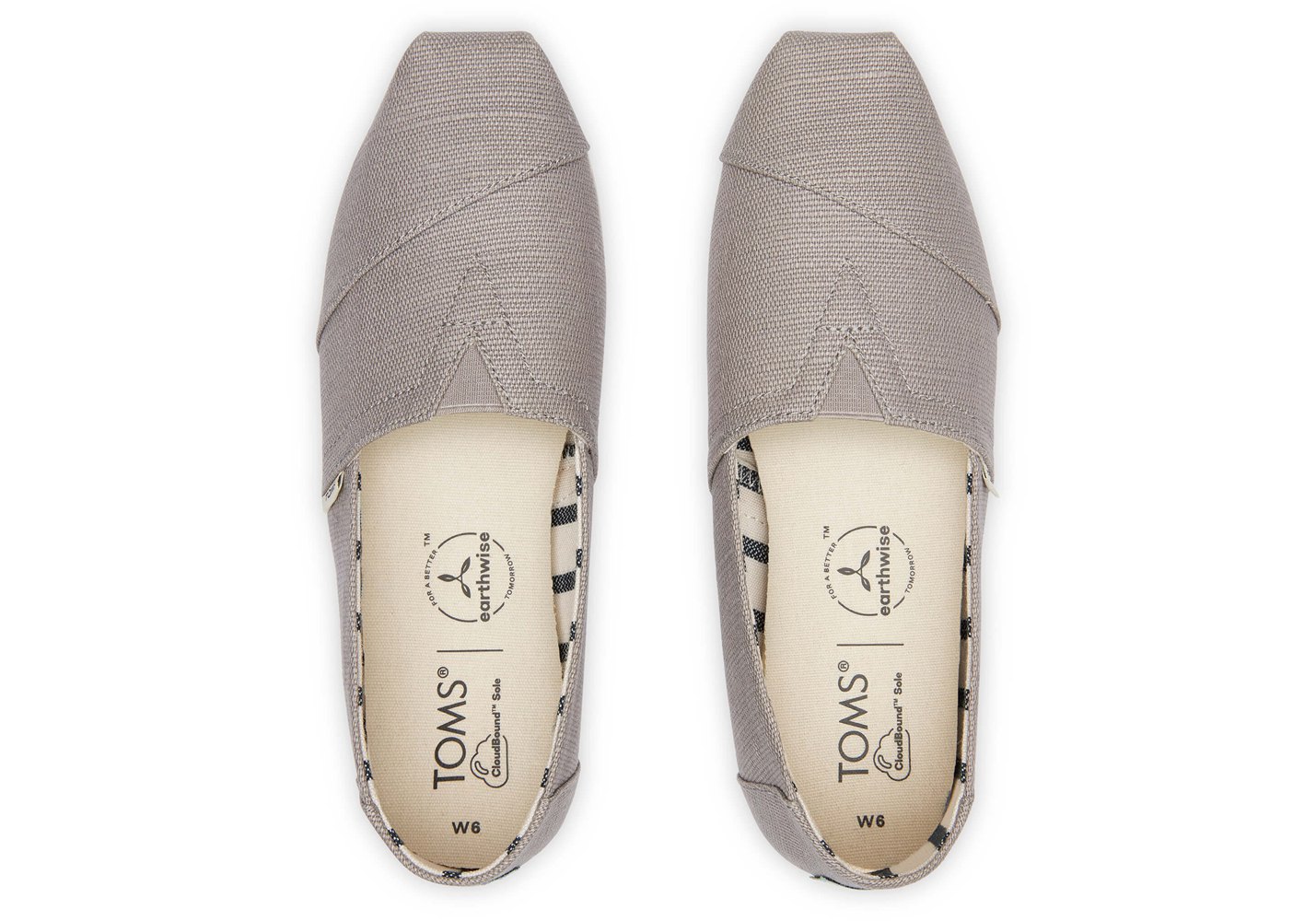 Toms Alpargata Heritage Canvas Espadrille Grey - Womens - 56370-LTDE